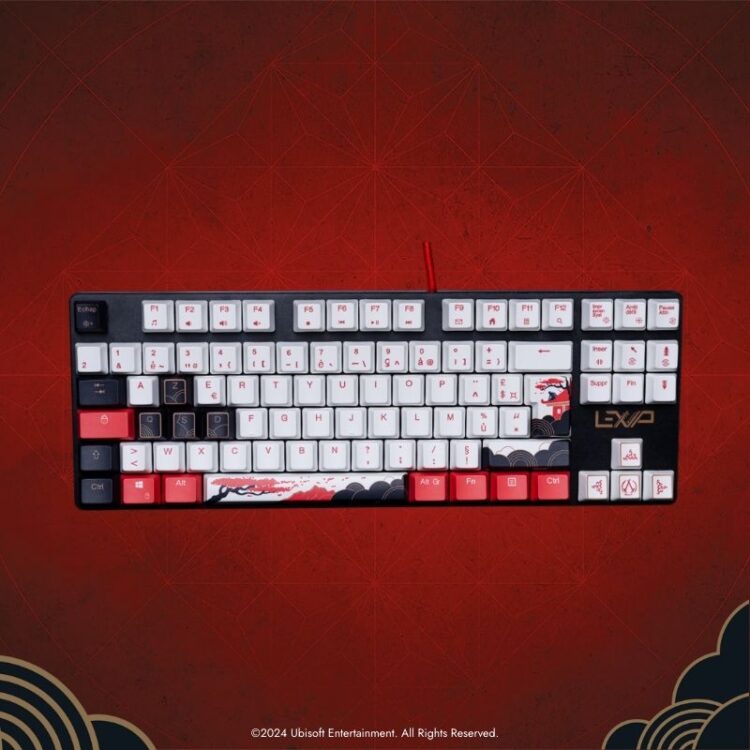 LEXIP x UBISOFT - WIRED KEYBOARD - ASSASSIN'S CREED SHADOWS - INDEPENDENT RED MECHANICAL SWITCHES