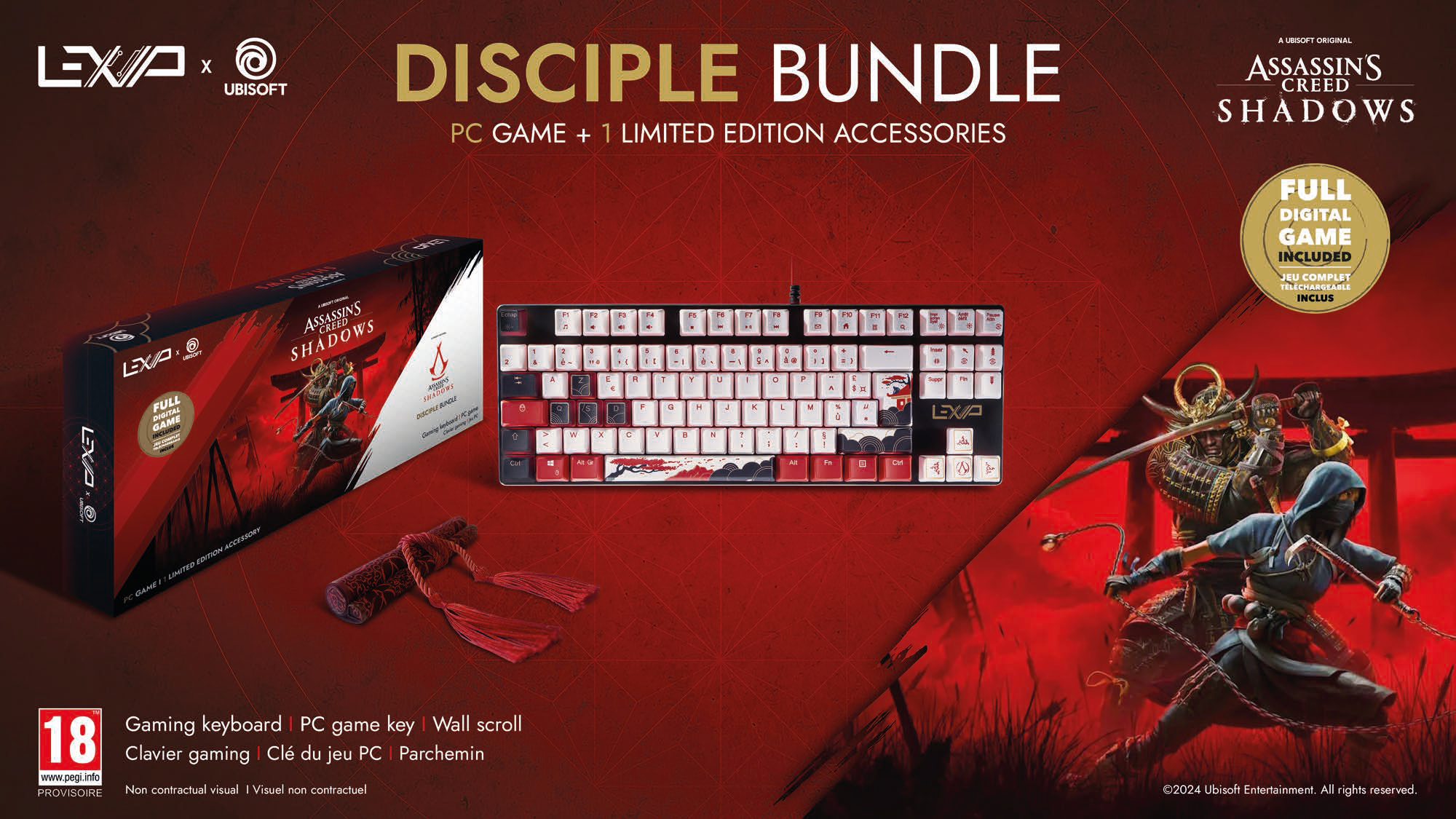 Bundle Assassin's Creed DISCIPLE - Clavier + jeu PC