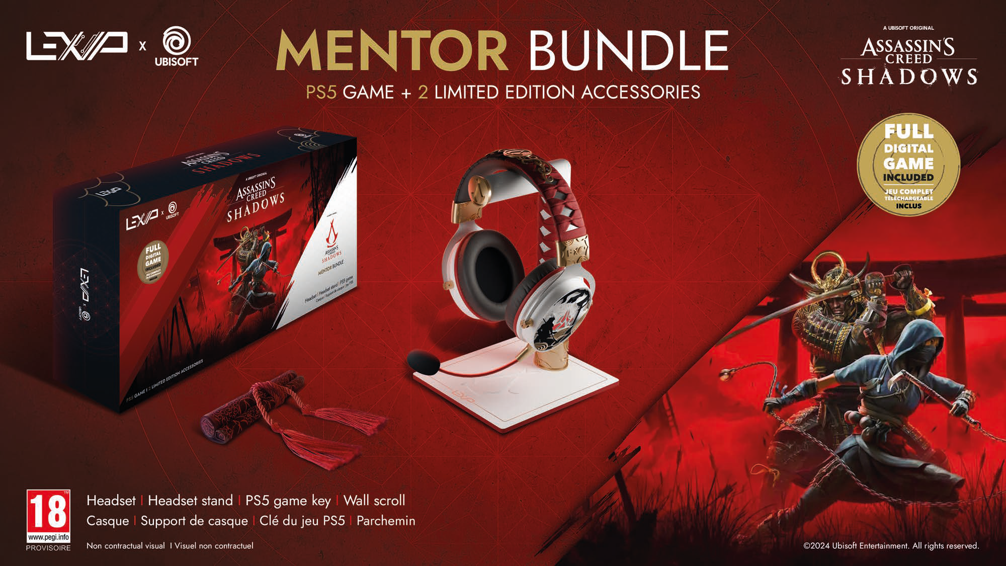 Bundle Assassin's Creed MENTOR - Casque et Porte casque + jeu PS5